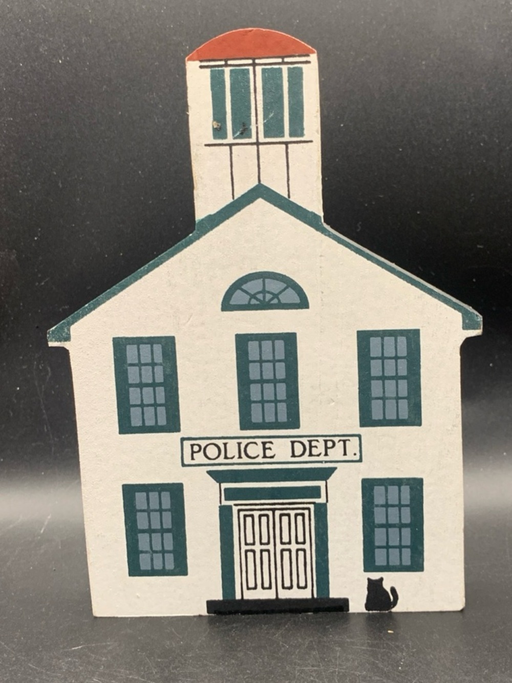 Vintage Cat's Meow Wood 1987 Police Department